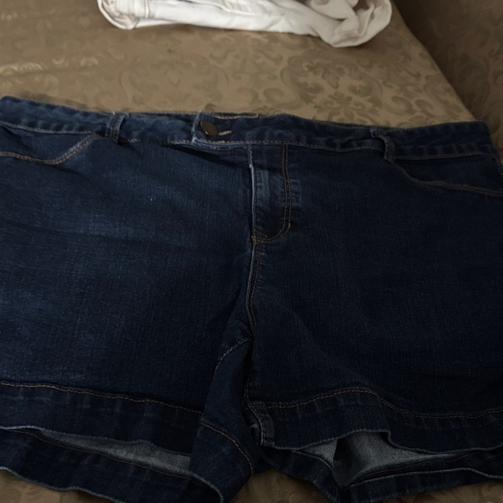 d. jeans Dark Blue Jean Shorts
